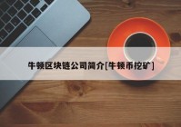 牛顿区块链公司简介[牛顿币挖矿]